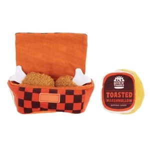 10/$10 Bark Box, Turkey Nugget Crinkle Package and Dipping Sauce Dog Toys